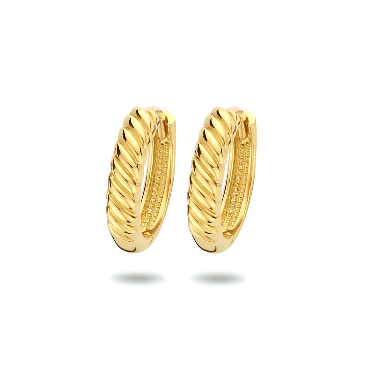 Klapoorringen 14k geelgoud