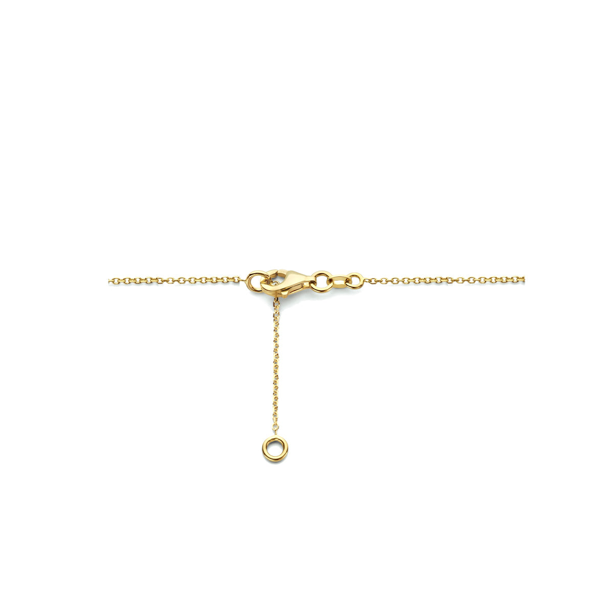 Collier parels 42 + 3 cm 14k geelgoud