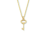 Collier sleutel 40 - 42 - 44 cm 14k geelgoud
