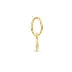 Hanger rond 14k geelgoud