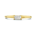 Ring zirkonia 14k geelgoud