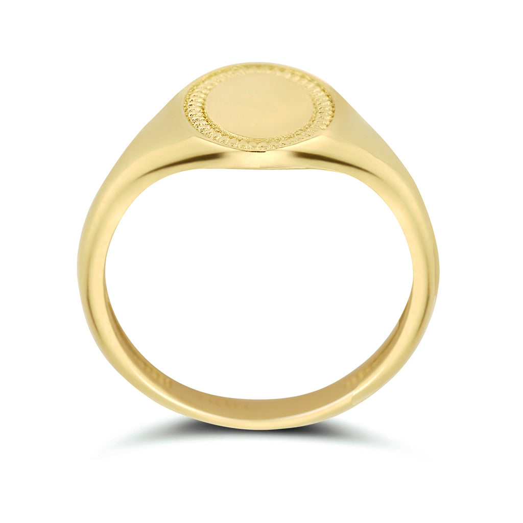 Graveerring 14k geelgoud