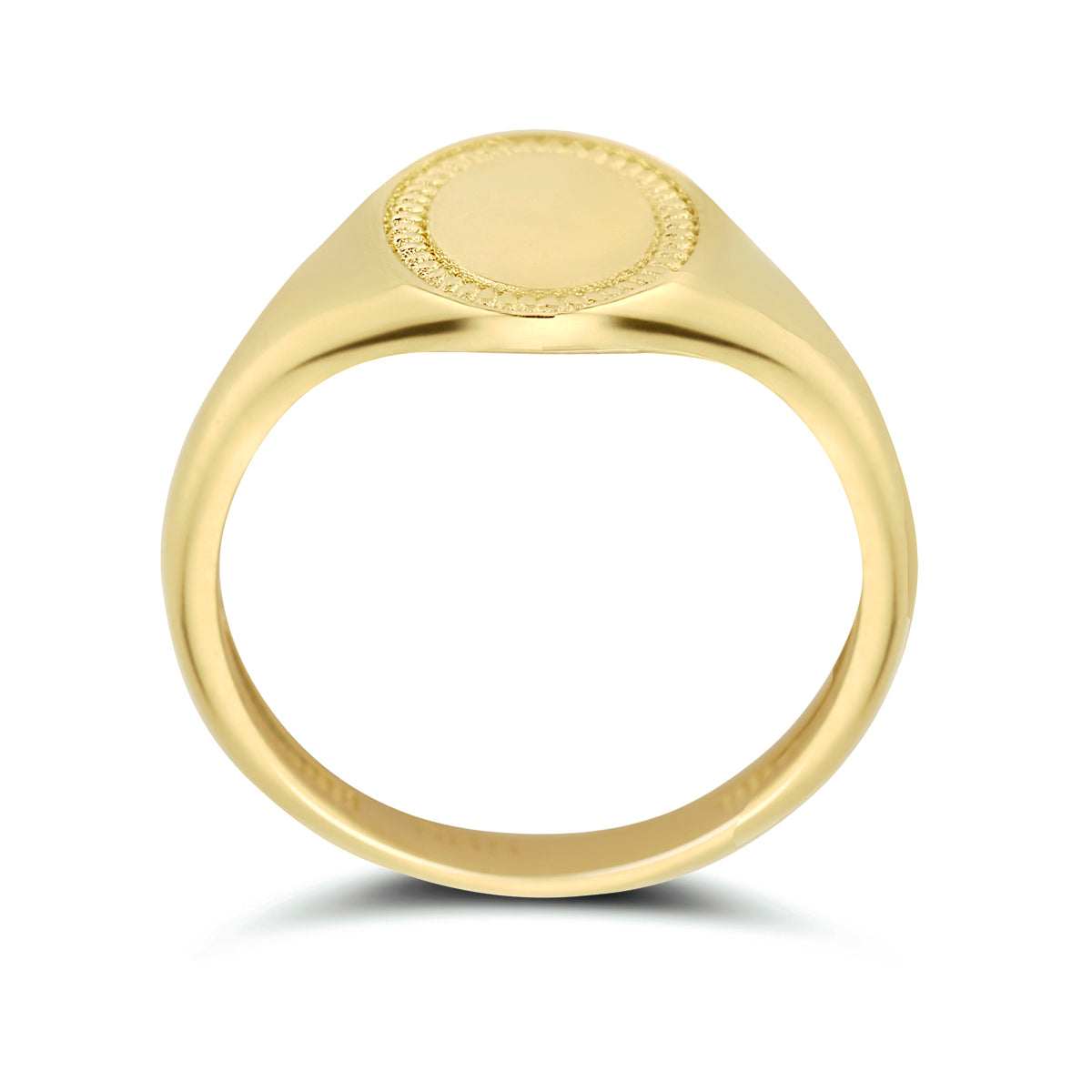 Graveerring 14k geelgoud