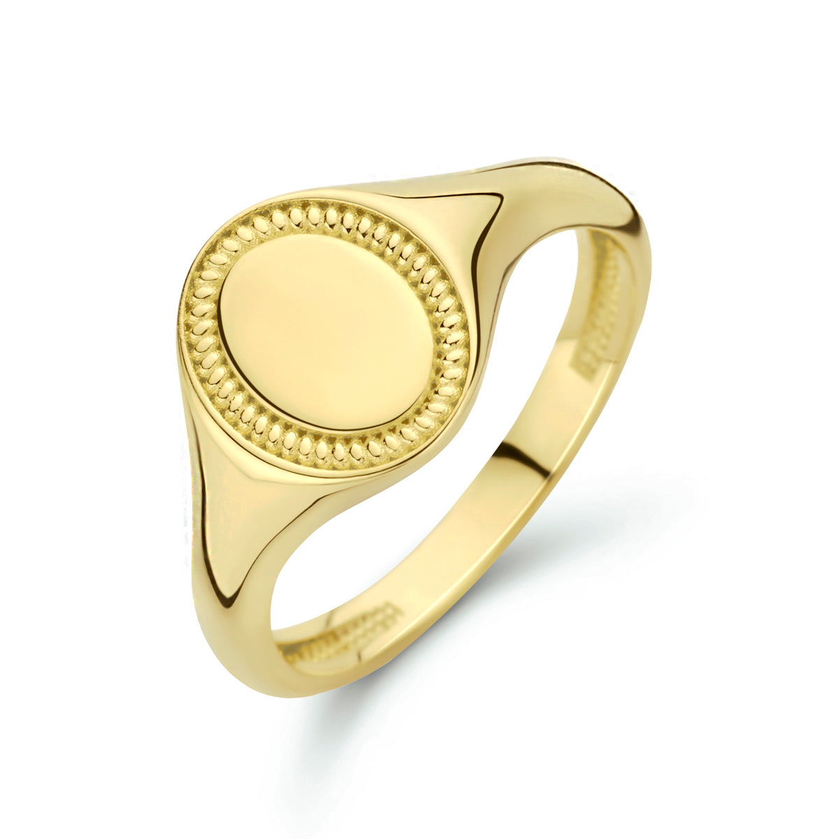 Graveerring 14k geelgoud