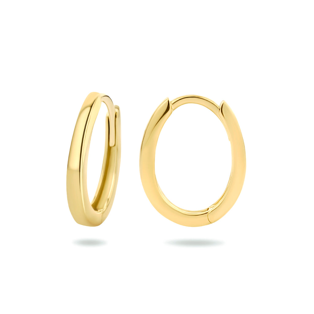 Klapoorringen 14k geelgoud