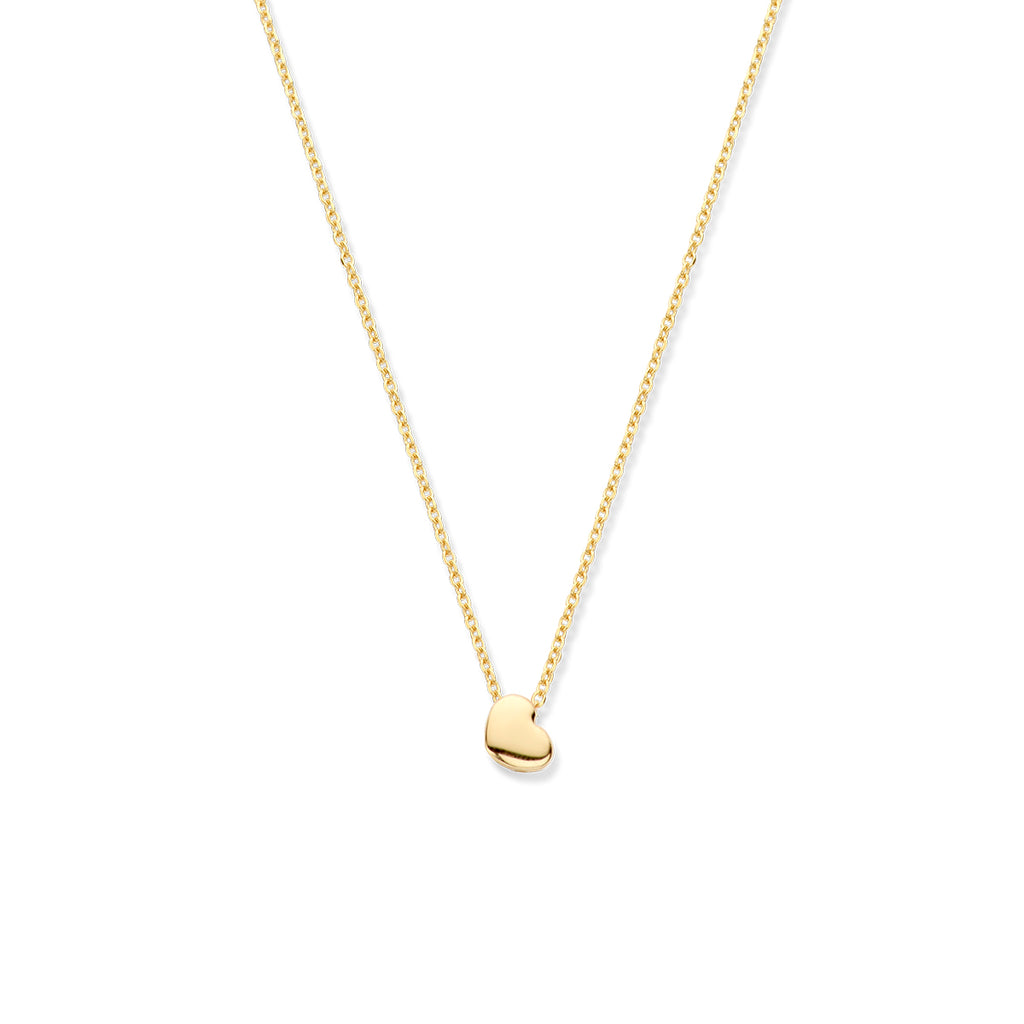 Collier hart 42 - 45 cm 14k geelgoud