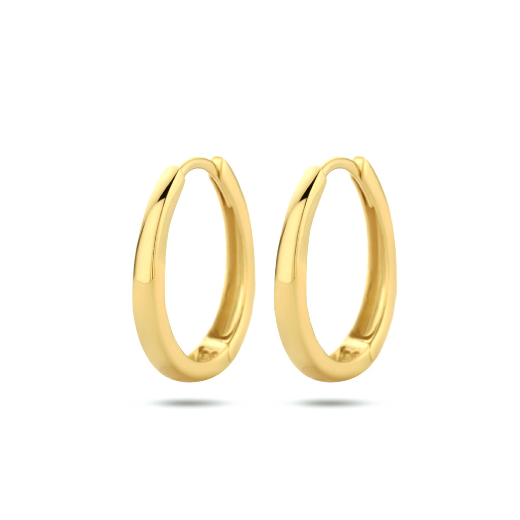 Klapoorringen 14k geelgoud