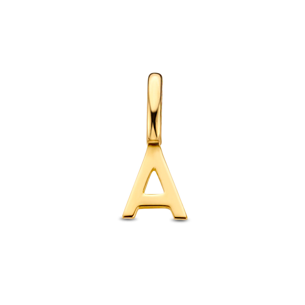 Hanger letter 14k geelgoud