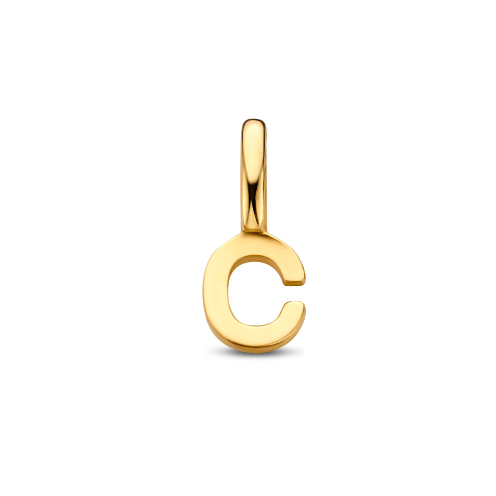 Hanger letter 14k geelgoud