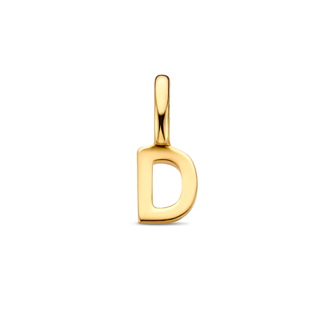 Hanger letter 14k geelgoud