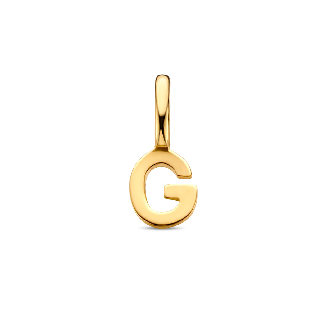 Hanger letter 14k geelgoud