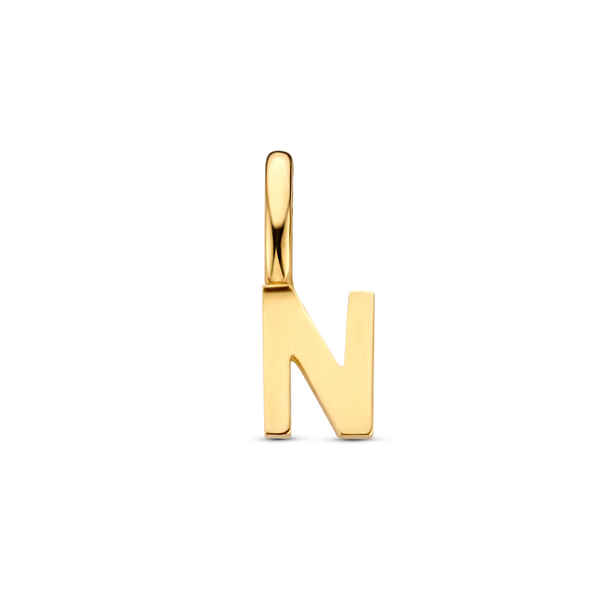 Hanger letter 14k geelgoud