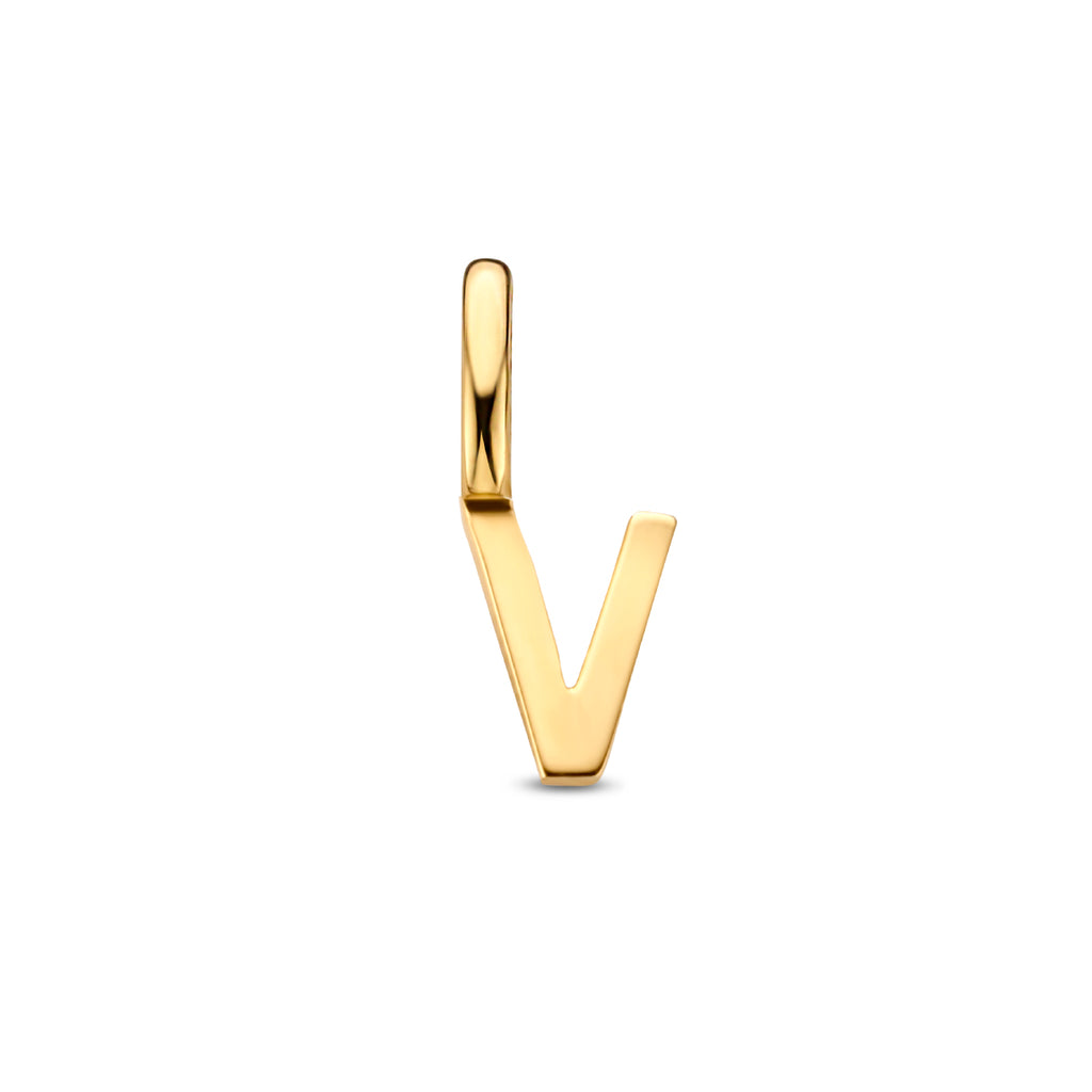 Hanger letter 14k geelgoud