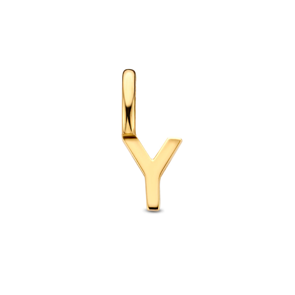 Hanger letter 14k geelgoud