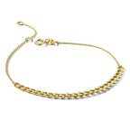 Armband anker en gourmette 2,8 mm 16 - 17,5 - 19 cm 14k geelgoud