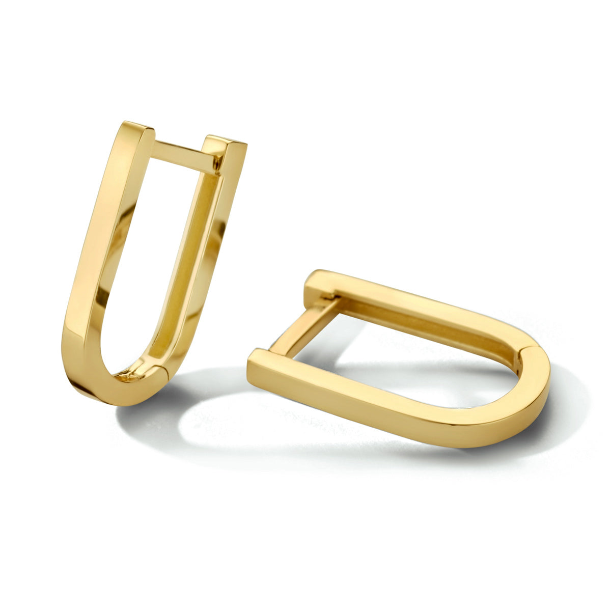 Klapoorringen 14k geelgoud