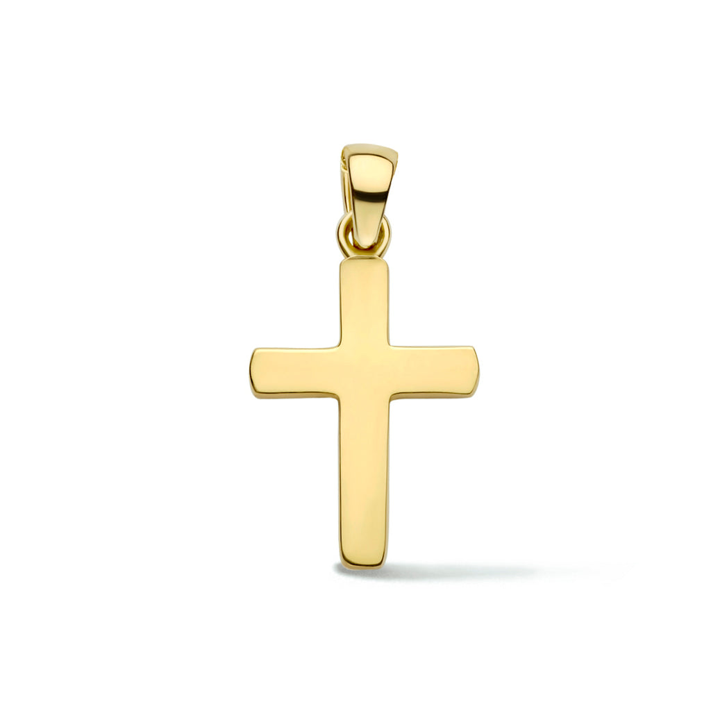 Hanger kruis 14k geelgoud