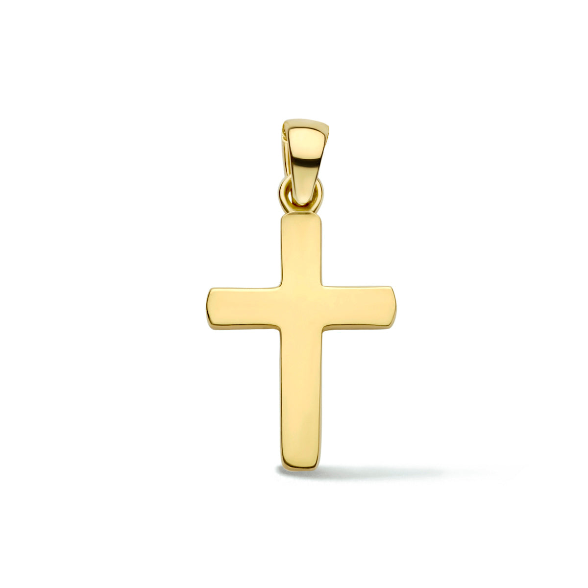 Hanger kruis 14k geelgoud