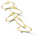 Aanschuifring letter c 14k geelgoud