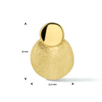 Hanger gescratcht 14k geelgoud