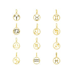 Hanger sterrenbeeld zirkonia 14k geelgoud