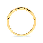 Ring schakel 14k geelgoud