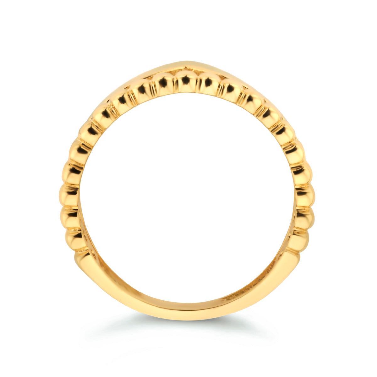 Ring bolletjes 14k geelgoud