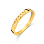Ring schakel 14k geelgoud