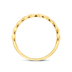 Ring schakel 14k geelgoud
