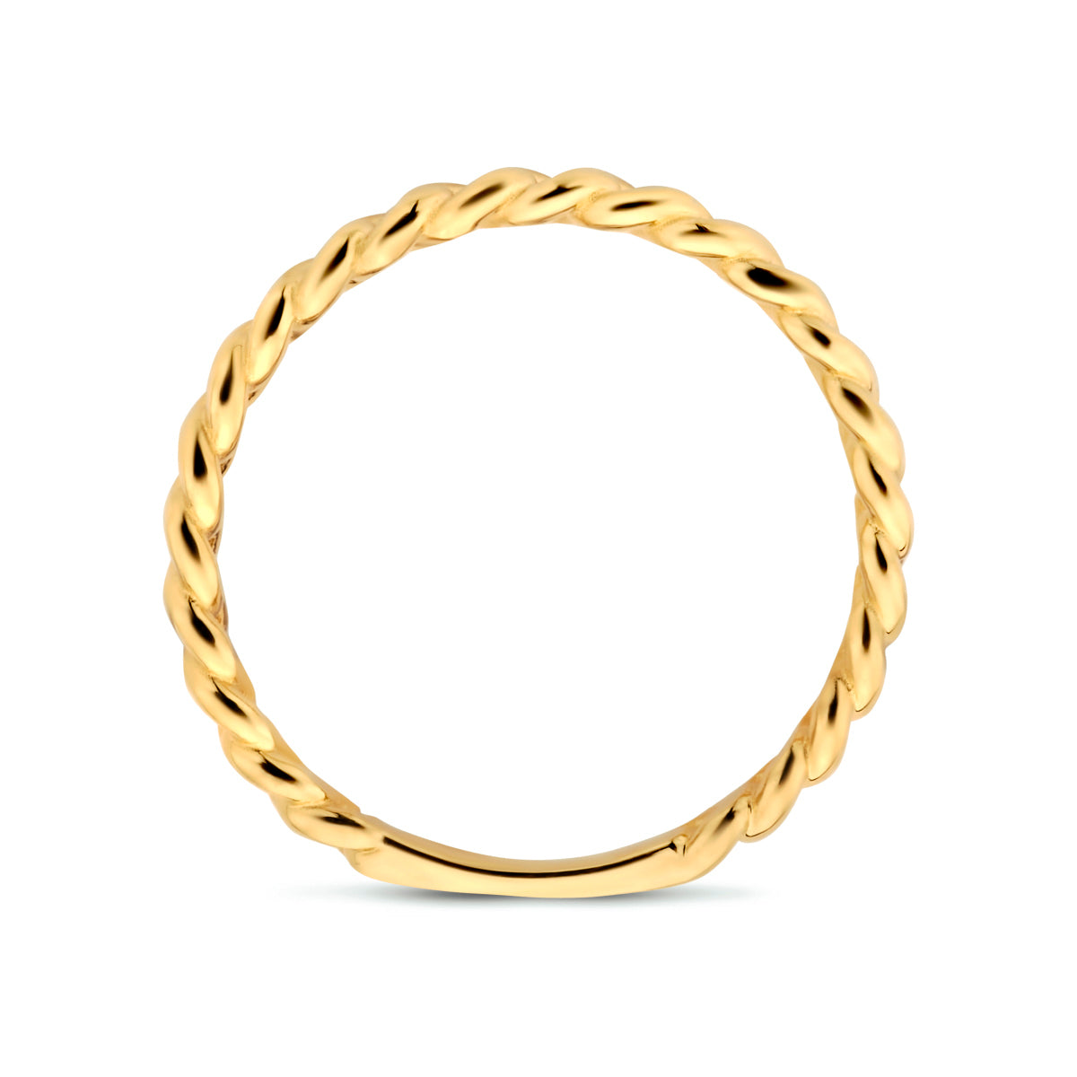 Ring schakel 14k geelgoud
