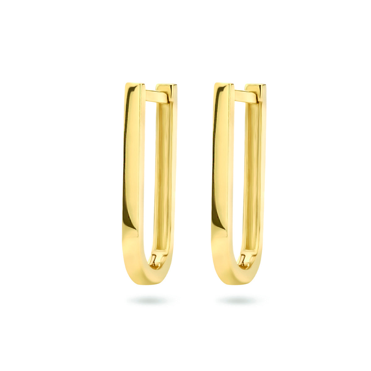 Klapoorringen 14k geelgoud