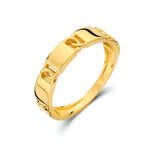 Ring schakel 14k geelgoud