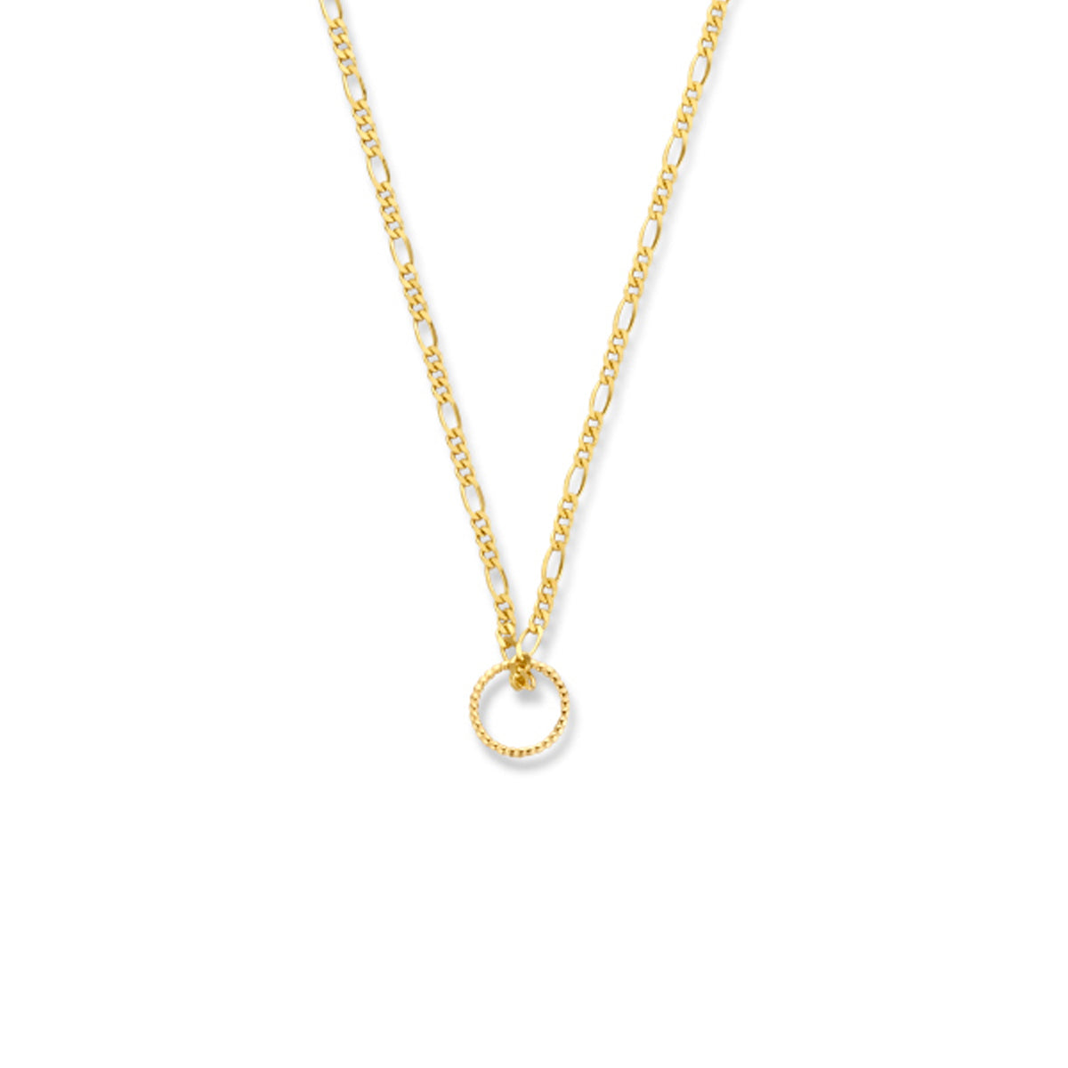 Collier rondje 42 cm 14k geelgoud