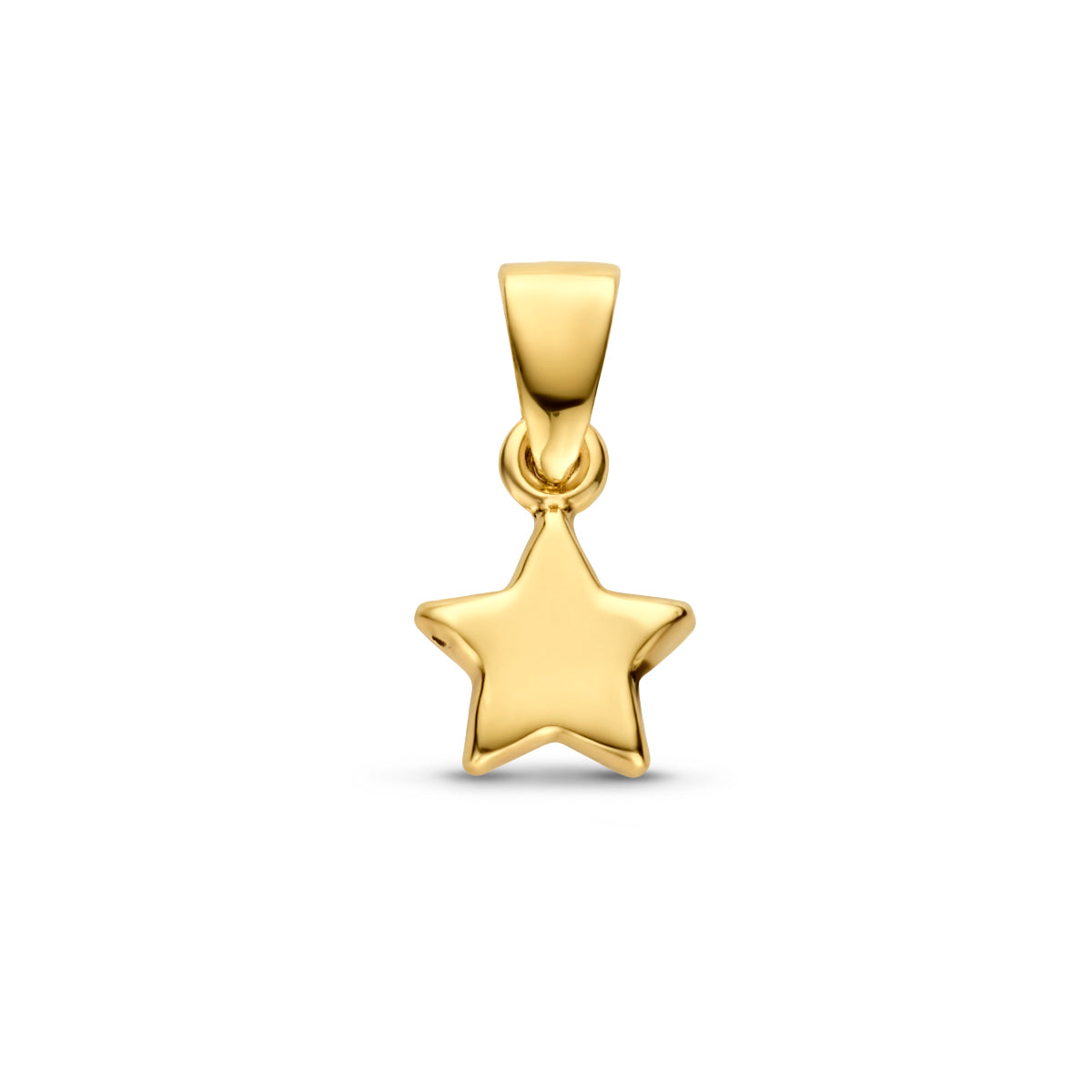 Hanger ster 14k geelgoud