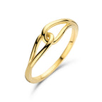Ring schakel 14k geelgoud