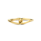 Ring schakel 14k geelgoud