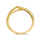 Ring schakel 14k geelgoud