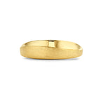 Ring poli/mat 14k geelgoud