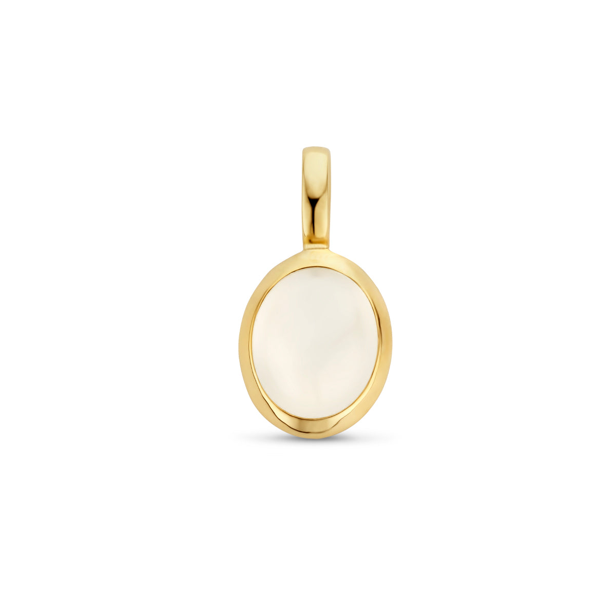 Hanger maansteen 14k geelgoud