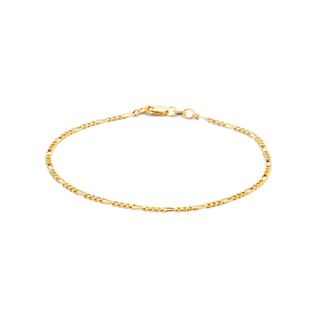 Armband figaro 1,8 mm 14k geelgoud