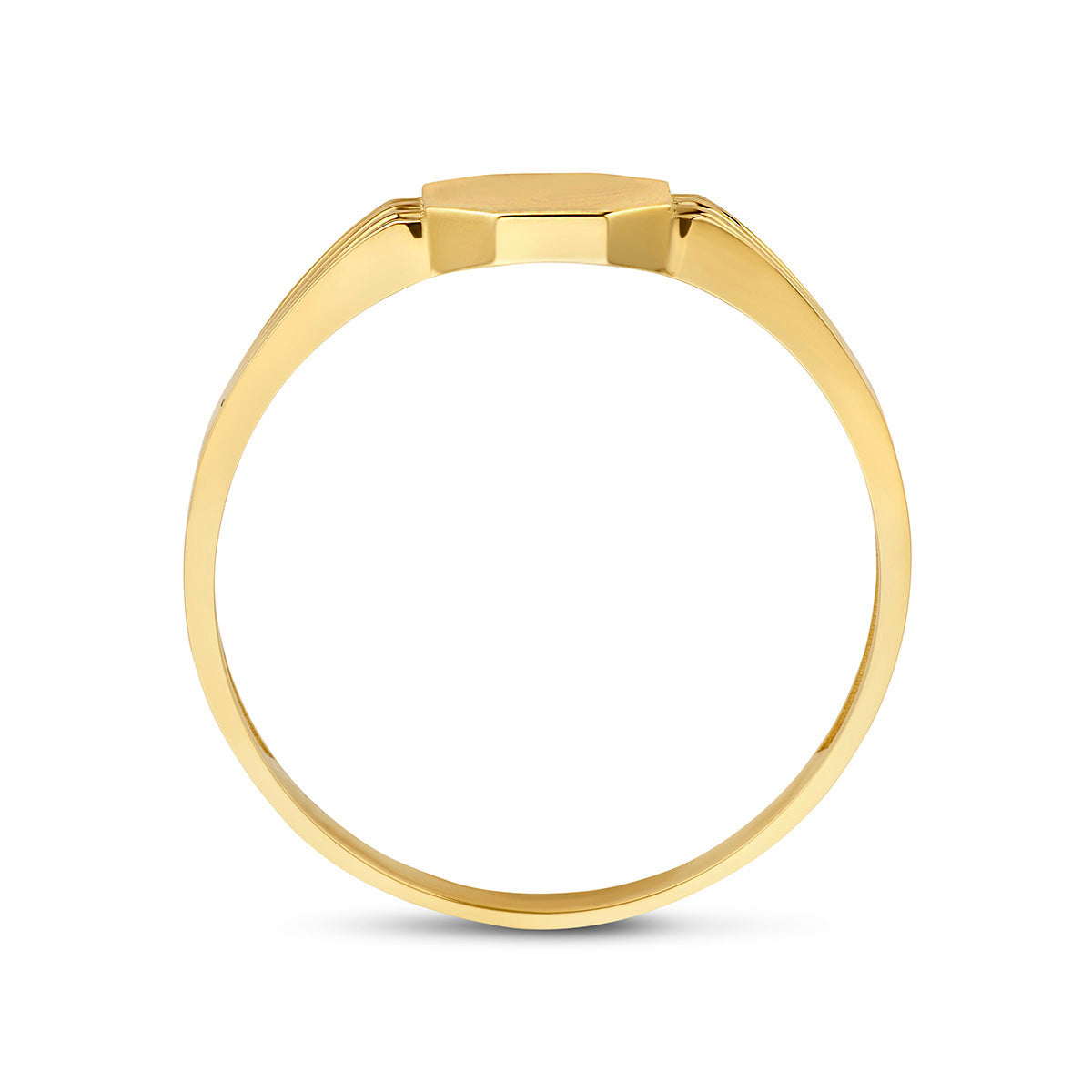 Graveerring 14k geelgoud