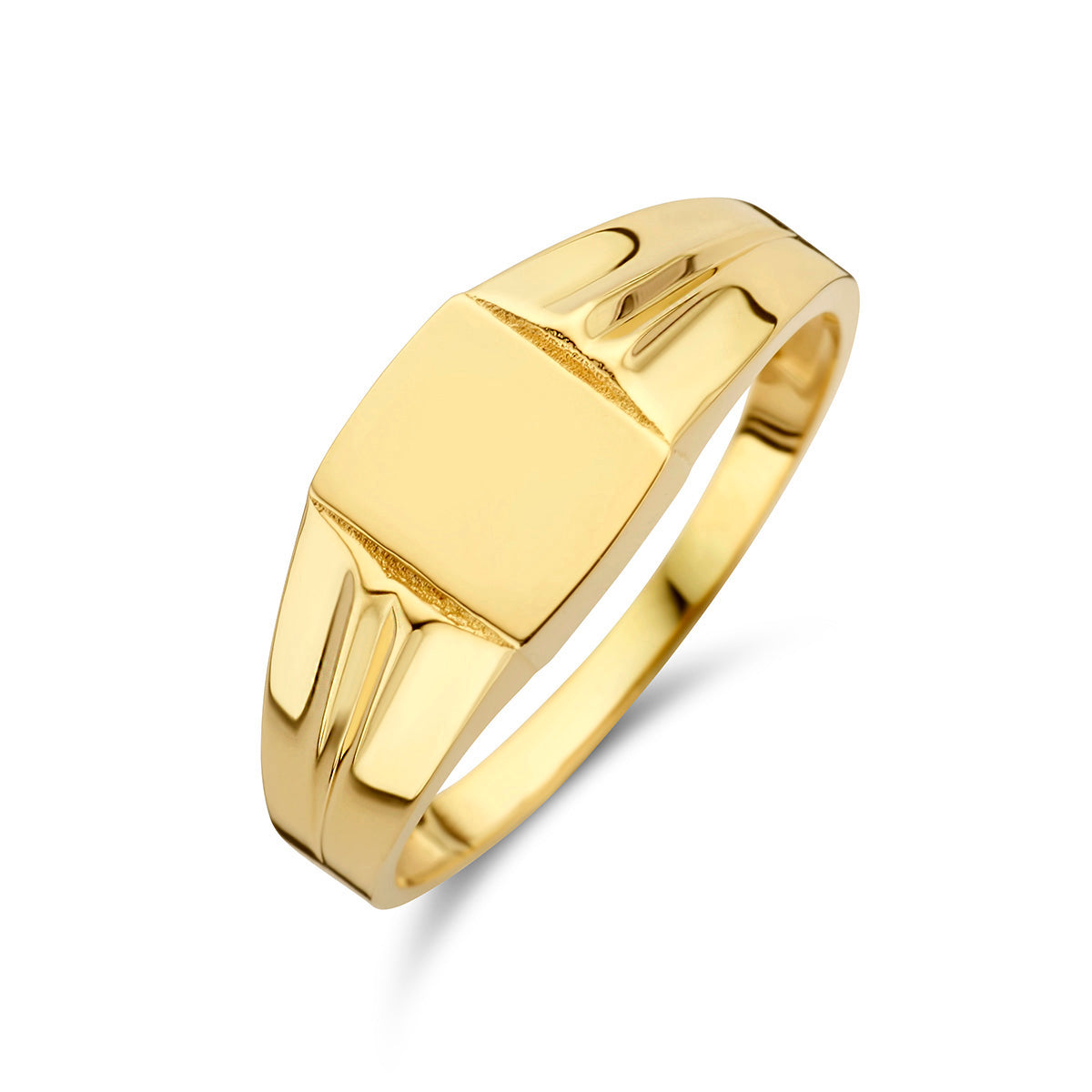 Graveerring 14k geelgoud