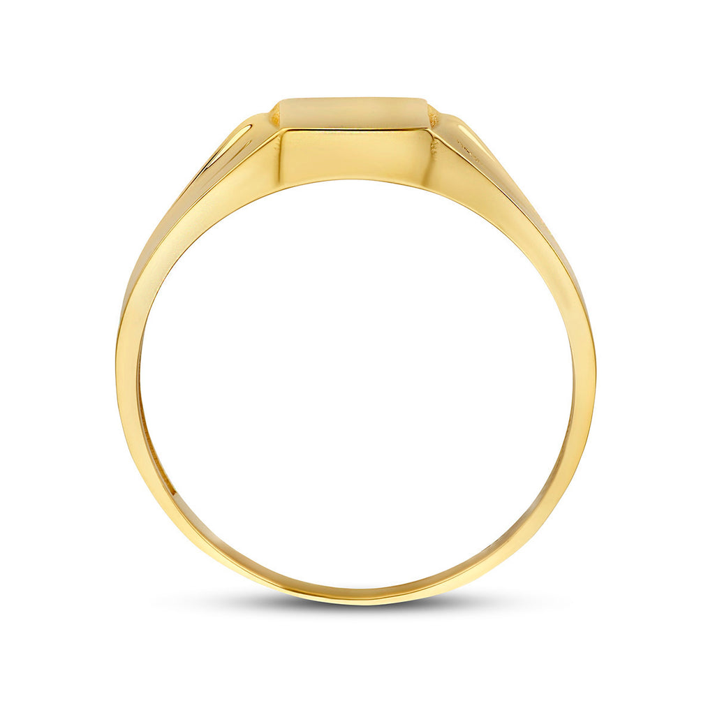 Graveerring 14k geelgoud