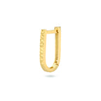 Klapoorring gediamanteerd per stuk 14k geelgoud