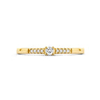 Ring diamant 0.07ct h si 14k geelgoud