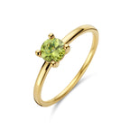 Ring peridot 14k geelgoud