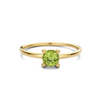 Ring peridot 14k geelgoud