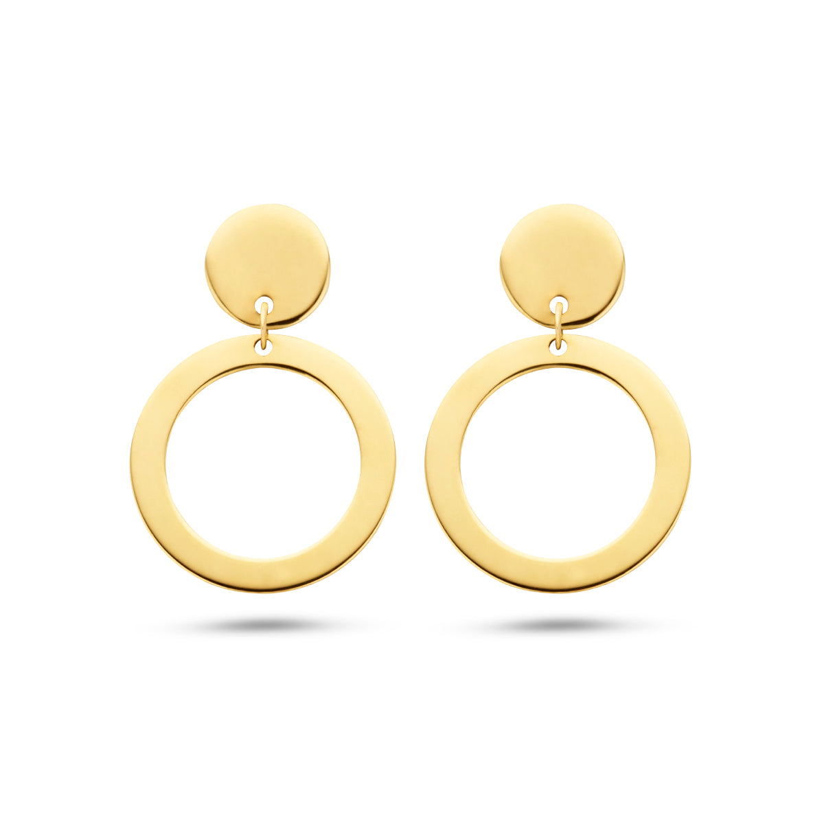 Oorhangers 14k geelgoud