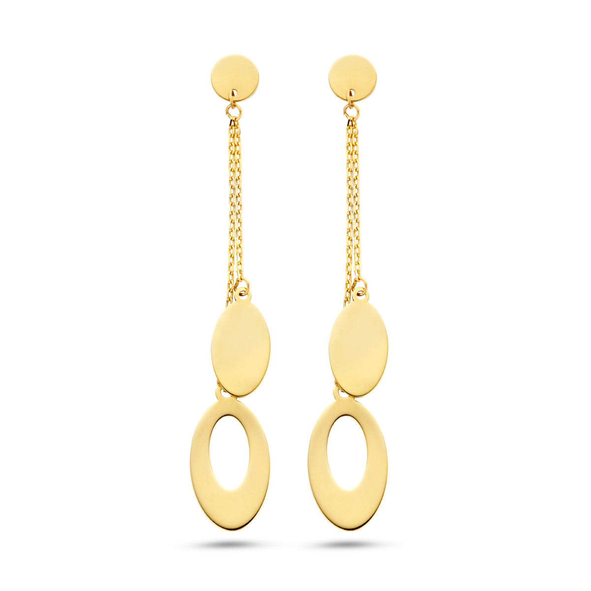 Oorhangers 14k geelgoud