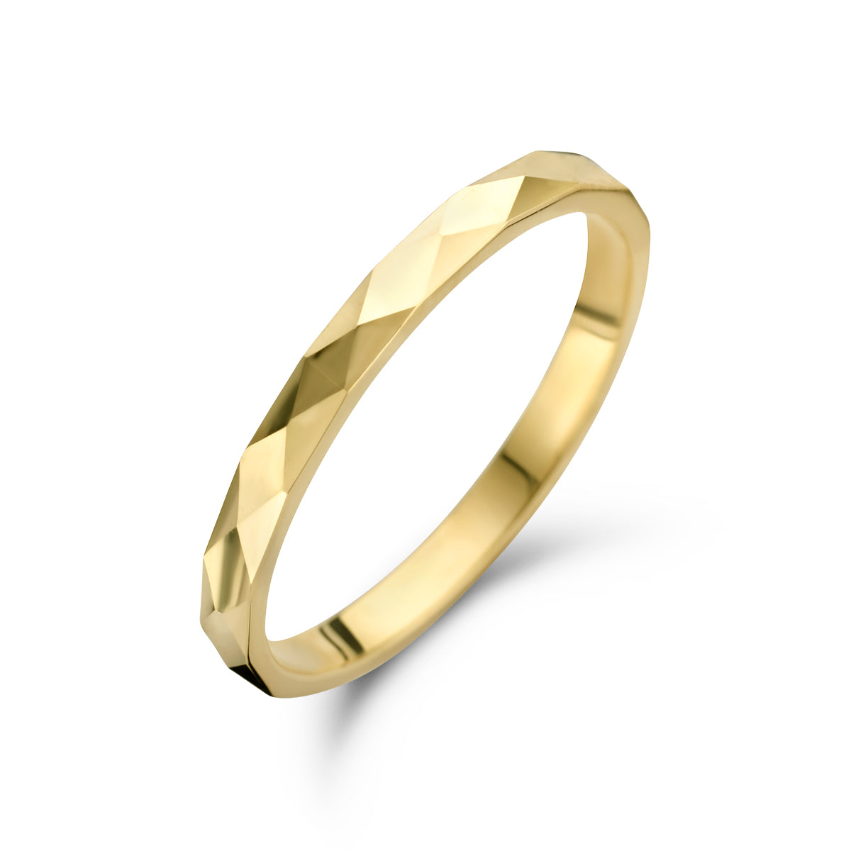 Ring gediamanteerd 14k geelgoud